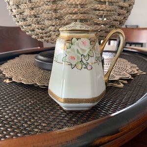 Antique Victorian sugar shaker hand painted